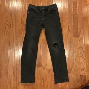 old navy black ripped jeans